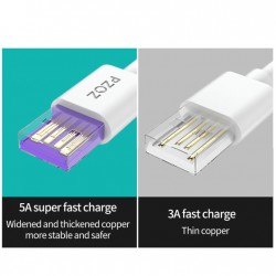 5A USB Type C Cable For Huawei P40 P30 P20 Mate 40 30 20 X2 nova 7 8 Pro realme Mobile Phone Charger Fast Charging USB C Cable
